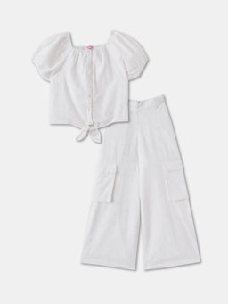 R&B - Embroidered Regular Girls Co-Ord Set