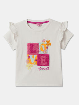 R&B - Embroidered Regular Girls Top