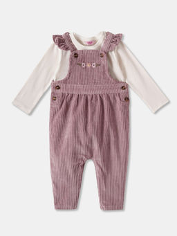 R&B - Corduroy Regular Girls Top with Dungaree