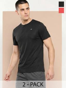 Alcis - Multi Colour Men Wonder Tshirt (Pack of 2)
