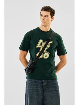 Snitch - Dark Green Graphic Regular Casual T-Shirt