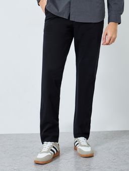 Styli - Black Men's Slim Fit Constructed Pant