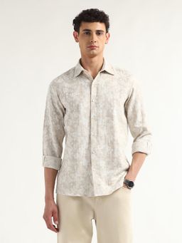 Arrow - Men's Floral Printed Jacquard Elixir Shirt