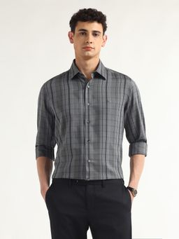 Arrow - Men's Grid Tattersall Checked Tailored Fit Shirt