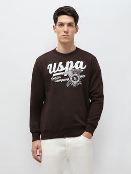 U.S. Polo Assn. Denim Co. - Men's Brown Brand Printed Sweatshirt