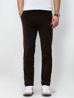 U.S. POLO ASSN. - Brown Men's Denver Slim Fit Corduroy Trousers