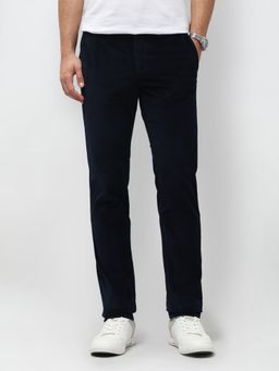 U.S. POLO ASSN. - Navy Blue Men's Denver Slim Fit Corduroy Trousers