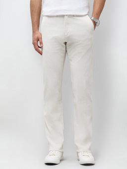 U.S. POLO ASSN. - White Men's Riley Straight Fit Corduroy Trousers