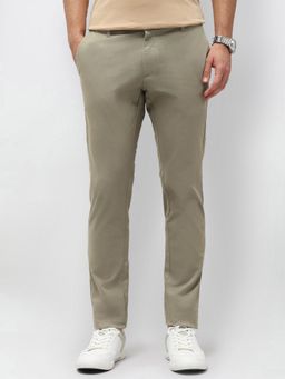 U.S. POLO ASSN. - Green Men's Austin Slim Fit Satin Trousers