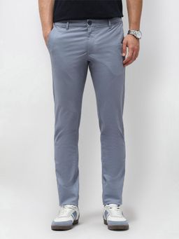 U.S. POLO ASSN. - Blue Men's Denver Slim Fit Satin Trousers
