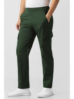 Van Heusen - Green Solid Trousers
