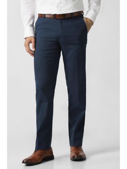 Van Heusen - Navy Blue Solid Trousers