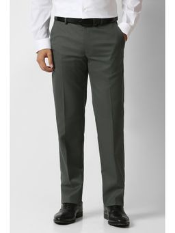 Van Heusen - Green Textured Trousers