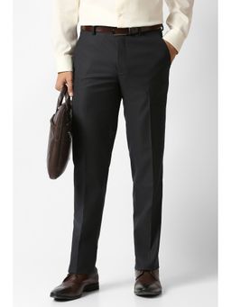 Van Heusen - Black Solid Trousers