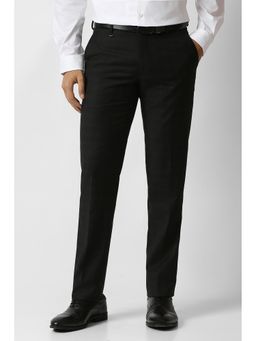 Van Heusen - Black Textured Trousers