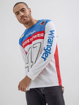 Wrangler - X Hot Wheels Mens Colorblock Multicolor T-Shirt