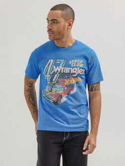 Wrangler - X Hot Wheels Mens Speed Club T-Shirt In Nebulasblu