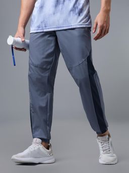 Technosport - Men Grey Solid Slim Fit Sports Jogger