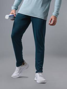 Technosport - Teal Men Plain Slim Fit Sports Trackpant