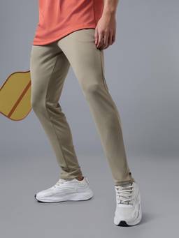 Technosport - Khaki Men Plain Slim Fit Sports Trackpant