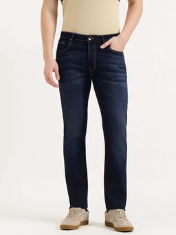 United Colors of Benetton - Men Blue Tencel Solid Jeans