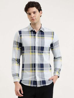 United Colors of Benetton - Men Multi-Colour Cotton Blend Checks Shirt