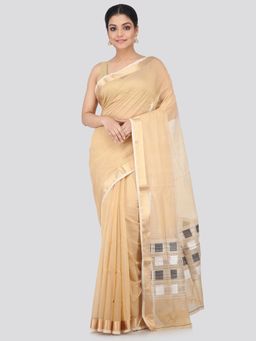 PinkLoom - Women's Cotton Silk Saree With Unstitched Blouse Piece