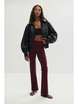 H&M - Women Red Sculpt move Flared Sports Leggings