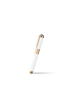 Vanderbilt New York - White & Gold Saratoga Springs Signature Rollerball Pen