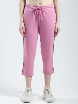 Monte Carlo - Pink Women's Solid Regular Fit Capri