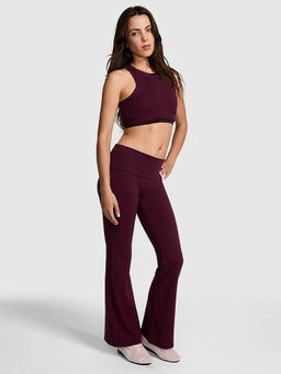 Victoria's Secret - Purple Cotton Blend Regular Sports Leggings