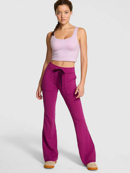 Victoria's Secret - Pink Cotton Blend Regular Sports Leggings