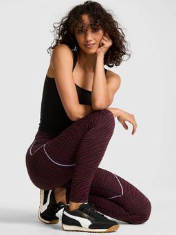 Victoria's Secret - Burgundy Polyamide Skinny Sports Tights