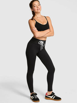 Victoria's Secret - Black Polyester Skinny Sports Tights