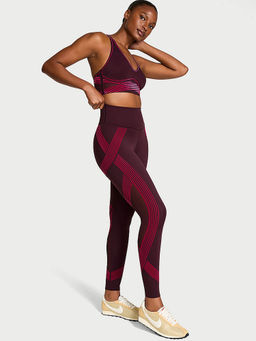 Victoria's Secret - Purple Polyamide Skinny Sports Tights