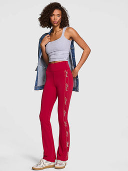 Victoria's Secret - Red Polyester Regular Sports Leggings (L)