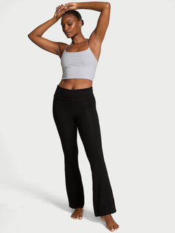 Victoria's Secret - Black Cotton Blend Regular Sports Leggings