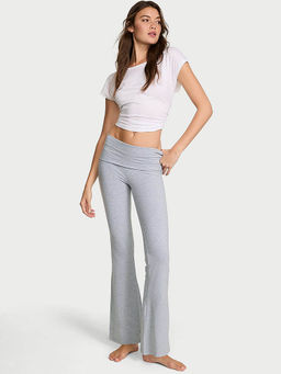 Victoria's Secret - Grey Cotton Blend Regular Sports Leggings