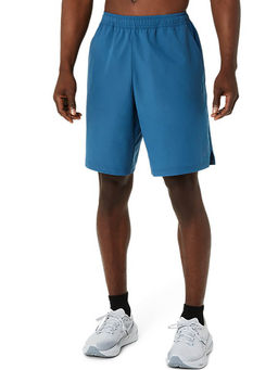 ASICS - Blue Polyester Regular Shorts