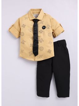 Little Collars - Boys Partywear Shirt Pant and Tie (Set of 3)