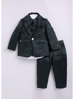 Little Collars - Boys Nehru Jacket or Coat Pant and Shirt (Set of 4)