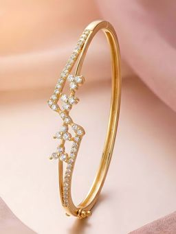 ADIVA - White Steel Stones Bracelet