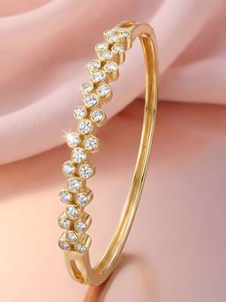 ADIVA - White Steel Stones Bracelet