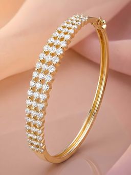 ADIVA - White Steel Stones Bracelet