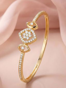 ADIVA - White Steel Stones Bracelet