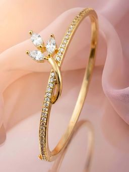 ADIVA - White Steel Stones Bracelet