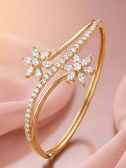 ADIVA - White Steel Stones Bracelet