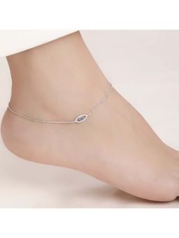 Zavya - Blue Sterling Silver Stones Anklet