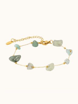 ZAISHA - Green Stainless Steel Contemporary Bracelet