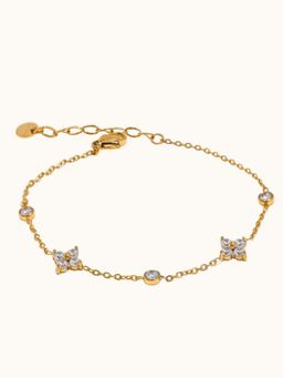 ZAISHA - White Stainless Steel Stones Bracelet